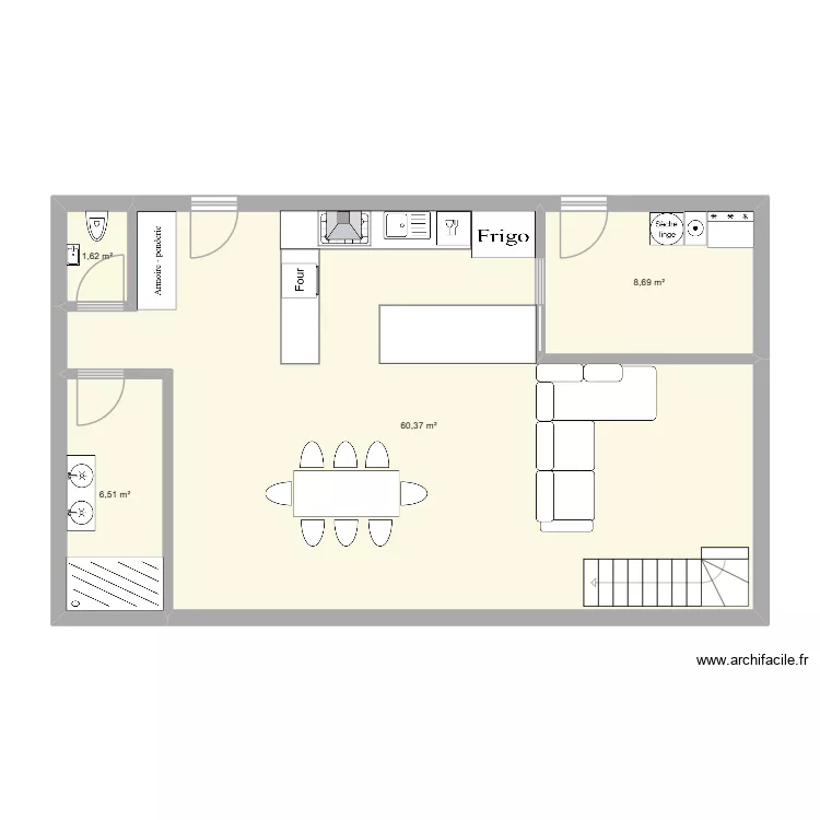 contener. Plan de 8 et 125 m² contener. Plan de 8 et 125 m²