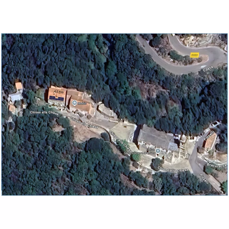 FARINOL 4.5 KW INTEGRAT VUE DE LOIN. Plan de FARINOL 4.5 KW INTEGRAT VUE DE LOIN. Plan de