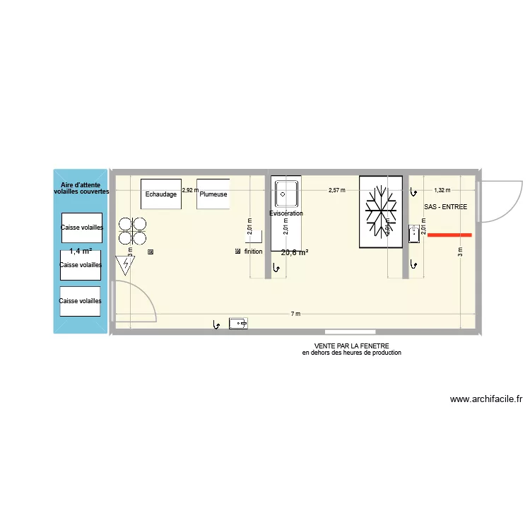 Hermitain. Plan de 2 et 22 m² Hermitain. Plan de 2 et 22 m²