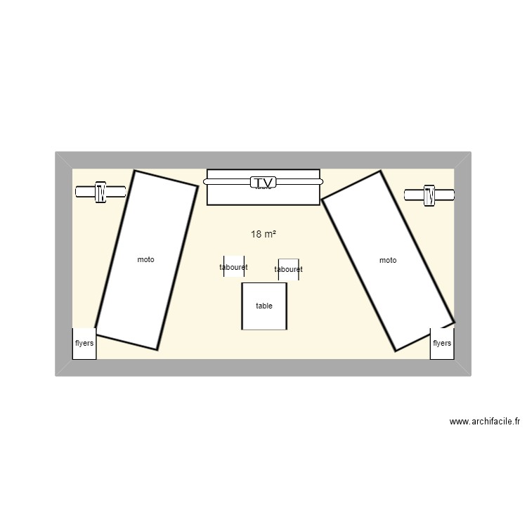 SALON 6X3. Plan de 0 pièce et 0 m2