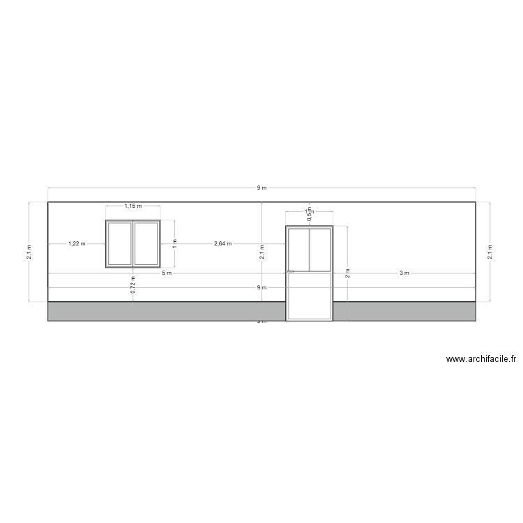 FACADE GARAGE. Plan de 0 pièce et 0 m2
