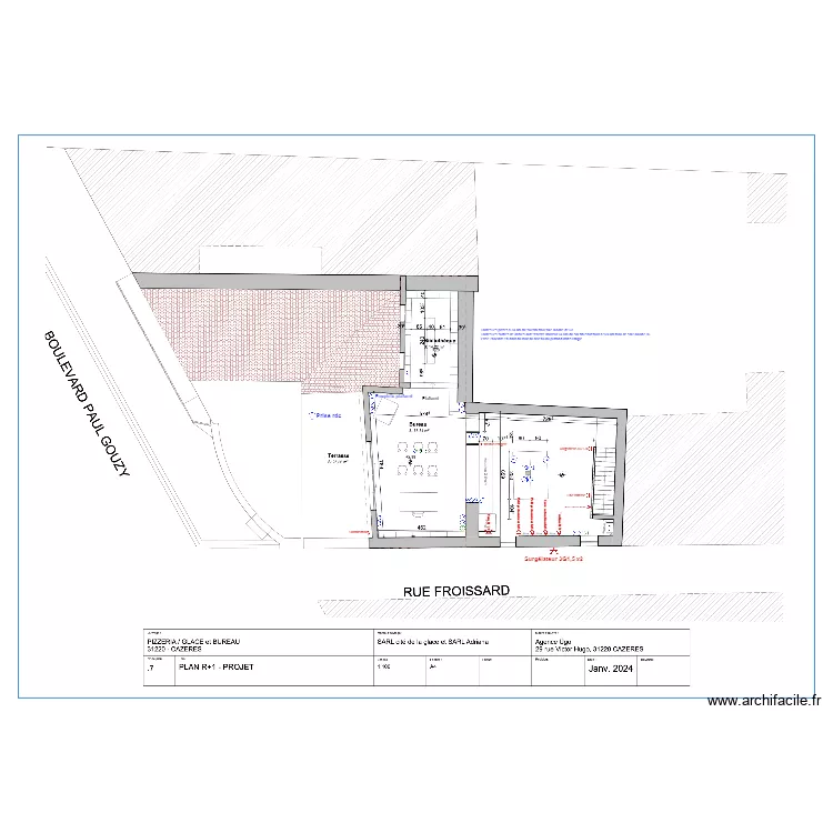 Cit&eacute; de la glace PC. Plan de 