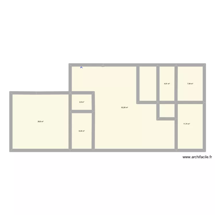 Maison C&eacute;cile et michel. Plan de 7  et 112 m²