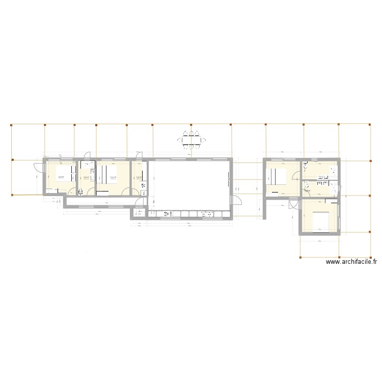Grèce buanderie 2. Plan de 6 pièces et 119 m2