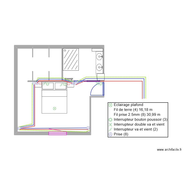 chambre celine 2. Plan de 0 pièce et 0 m2