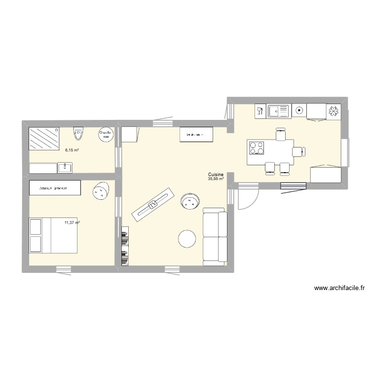 Archifacile_002. Plan de 0 pièce et 0 m2