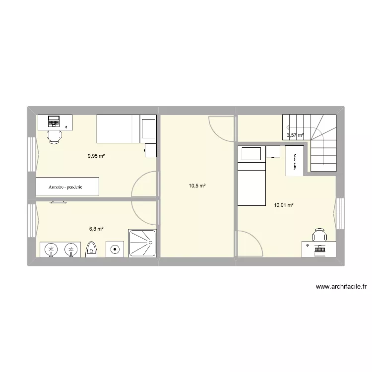 chambres haut. Plan de 5 et 41 m² chambres haut. Plan de 5 et 41 m²