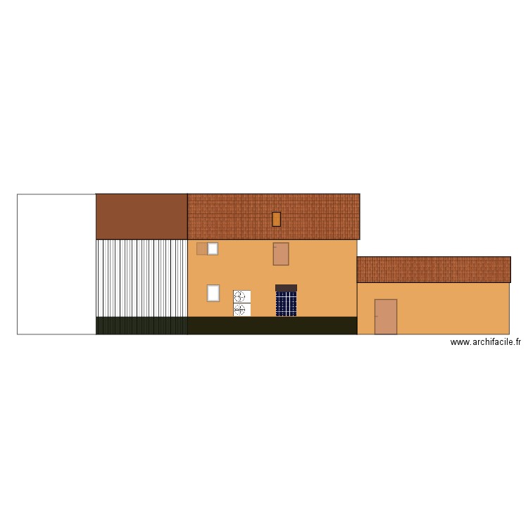 façade sud la chapelle. Plan de 0 pièce et 0 m2