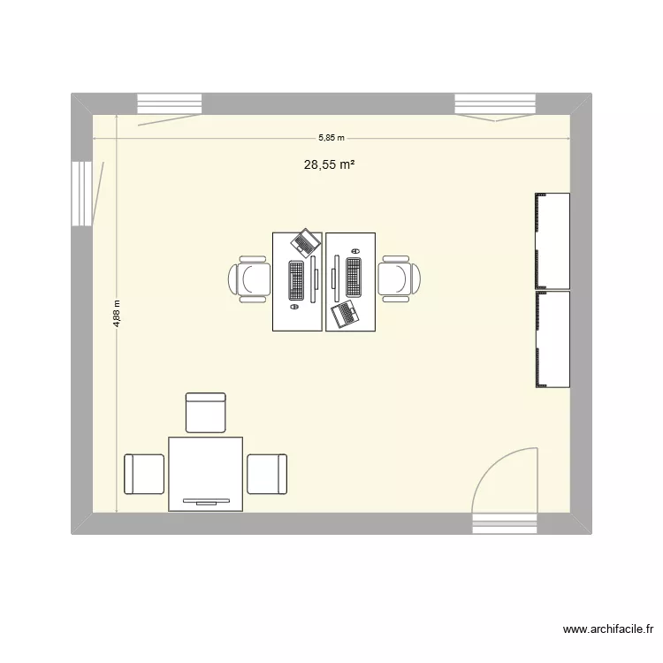 Taverny - étage. Plan de 1 et 29 m² Taverny - étage. Plan de 1 et 29 m²