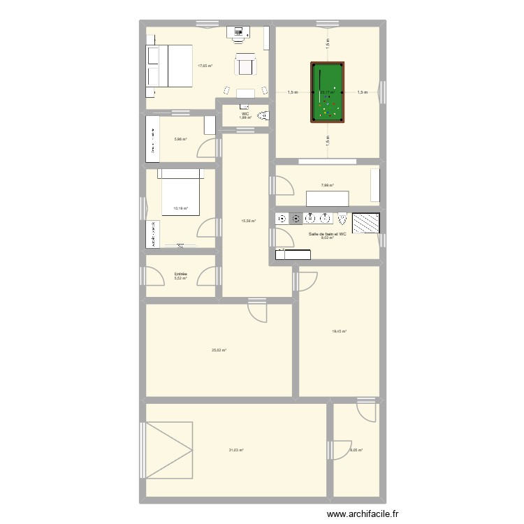 test 2. Plan de 0 pièce et 0 m2