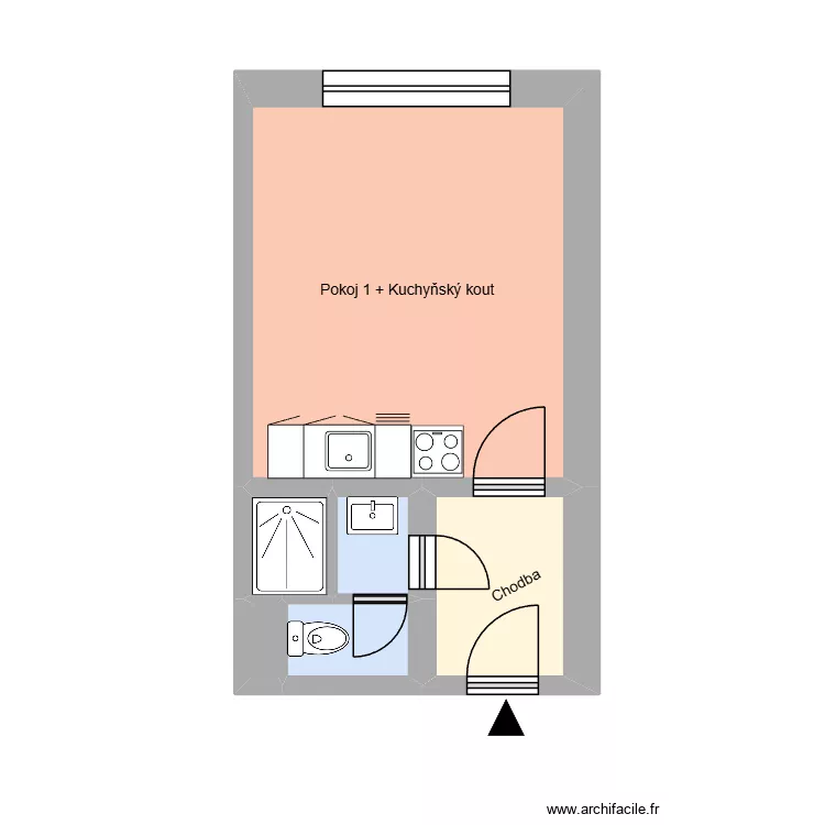 Hořany 1027, byt 6. Plan de 10  et 142 m²