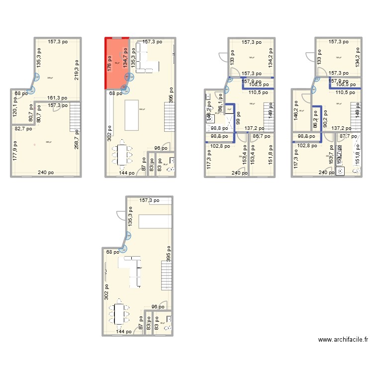 8467 HJ. Plan de 21 pièces et 327 m2