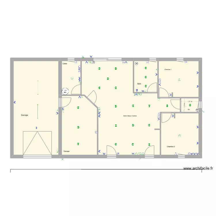Plan Elec. Plan de 8  et 120 m²