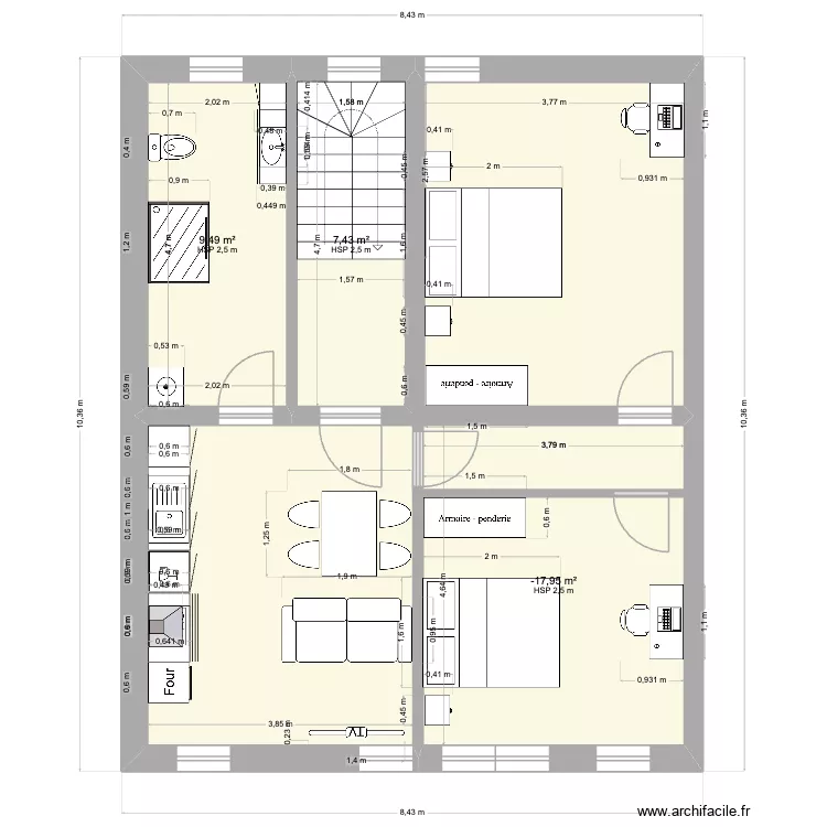 Abattoir 2. Plan de 3 et 35 m² Abattoir 2. Plan de 3 et 35 m²