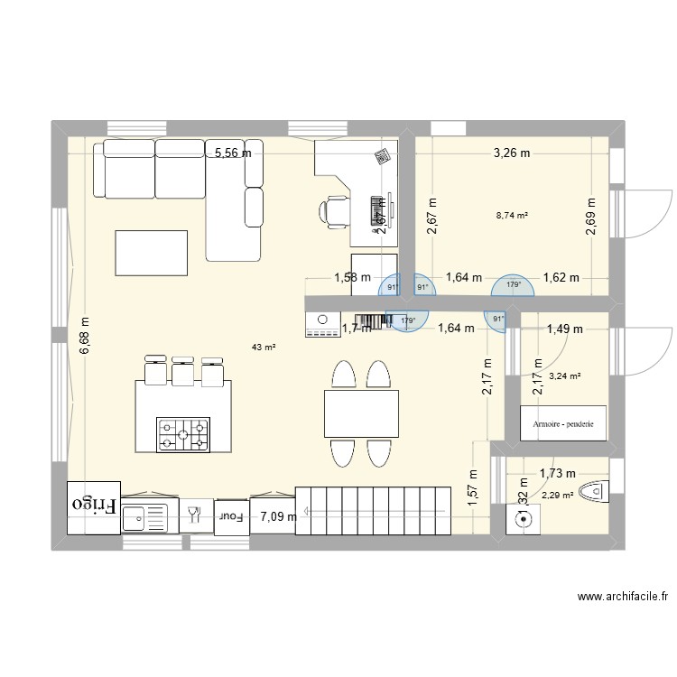 PLAN MAISON EN KIT EYGLIERS. Plan de 8 pièces et 102 m2