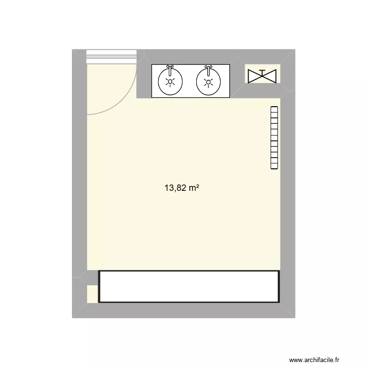 Magasin stg. Plan de 2  et 14 m²