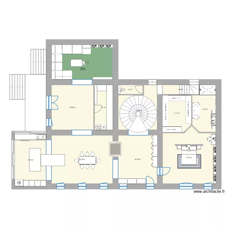 St Martin Veranda am&eacute;nagement JC. Plan de 