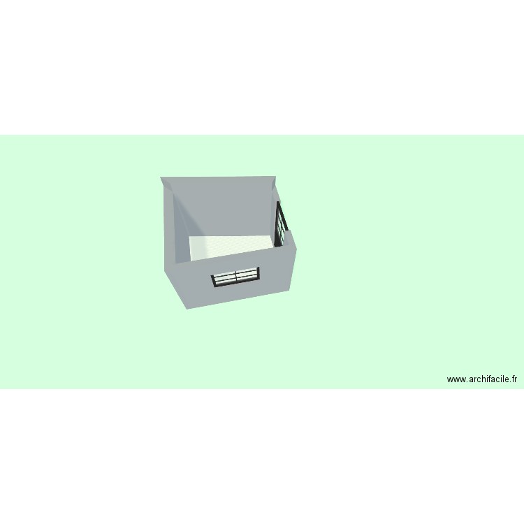 cabanon2. Plan de 1 pièce et 5 m2