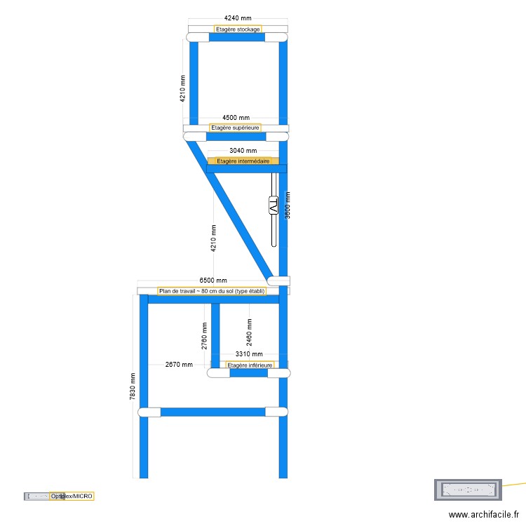 Poste.Labo. Plan de 0 pièce et 0 m2