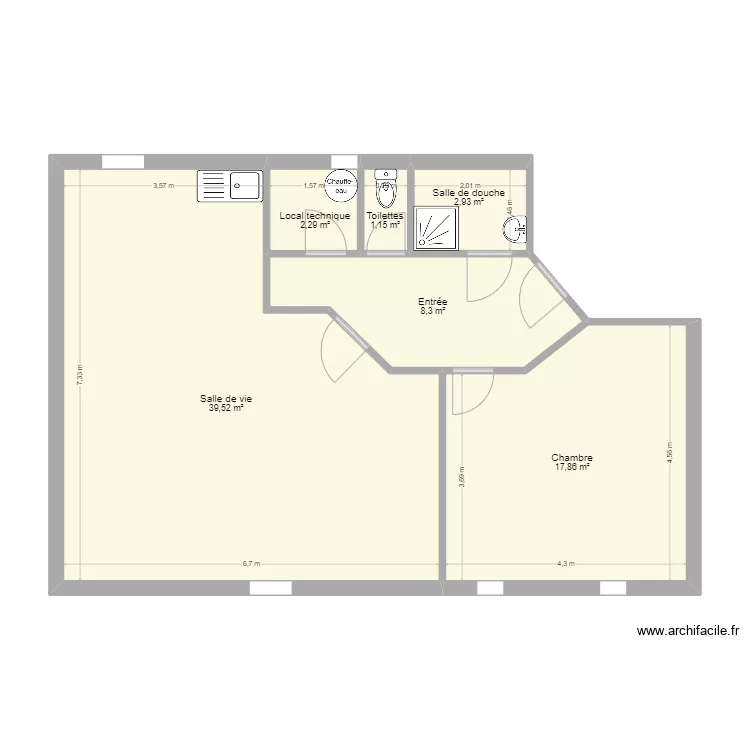 Logement communal. Plan de 