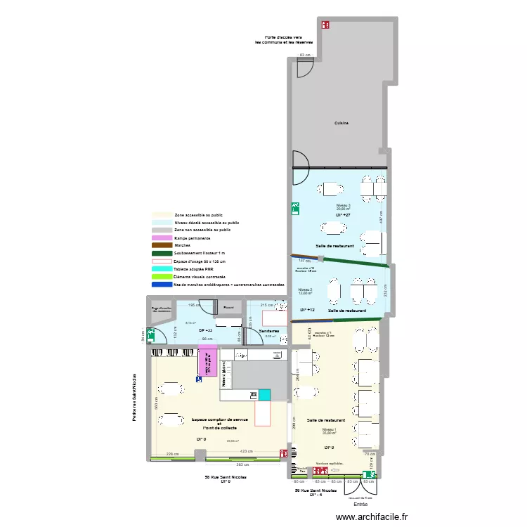 O SAVEURS DE L INDE, PLAN APRÈS AGRANDISSEMENT. Plan de O SAVEURS DE L INDE, PLAN APRÈS AGRANDISSEMENT. Plan de