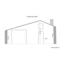 FACADE SUD / OUEST cote HP