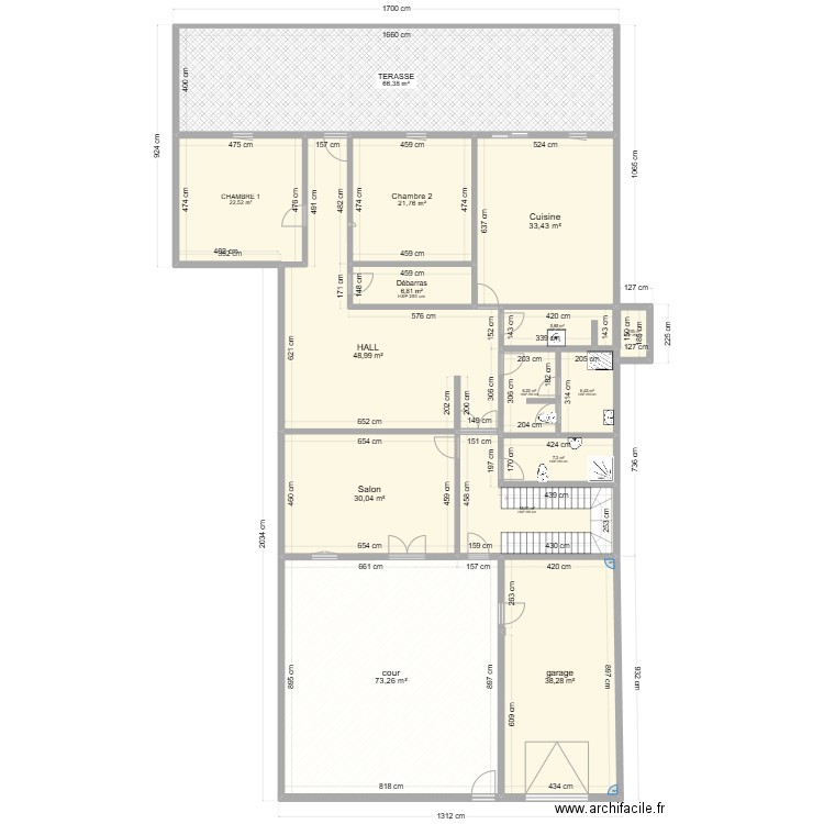 maison bled 2. Plan de 15 pièces et 387 m2