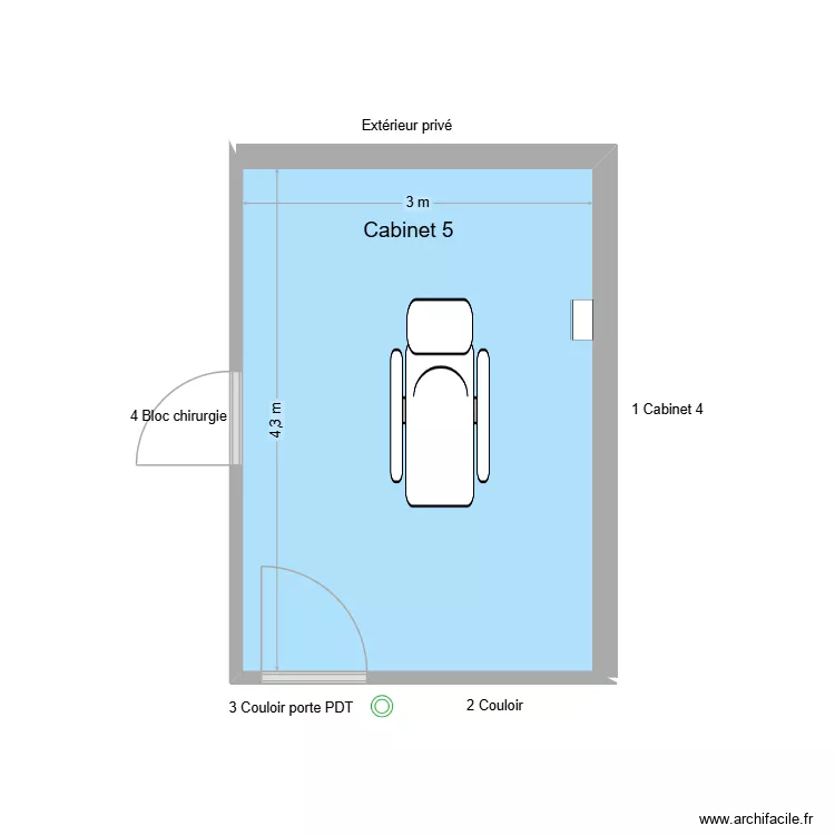 60708 Cabinet 5. Plan de 1 et 13 m² 60708 Cabinet 5. Plan de 1 et 13 m²