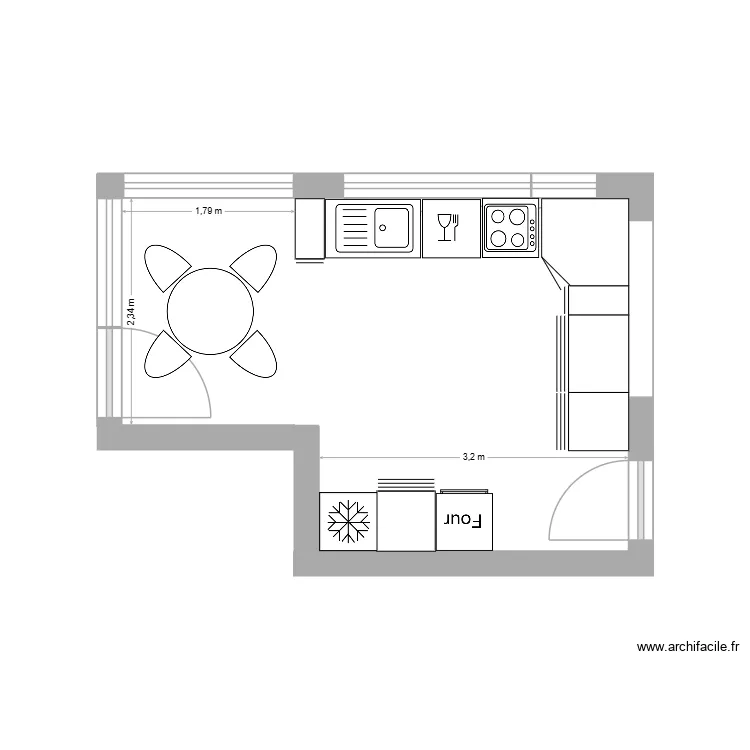 cuisine Mortagne variante. Plan de cuisine Mortagne variante. Plan de