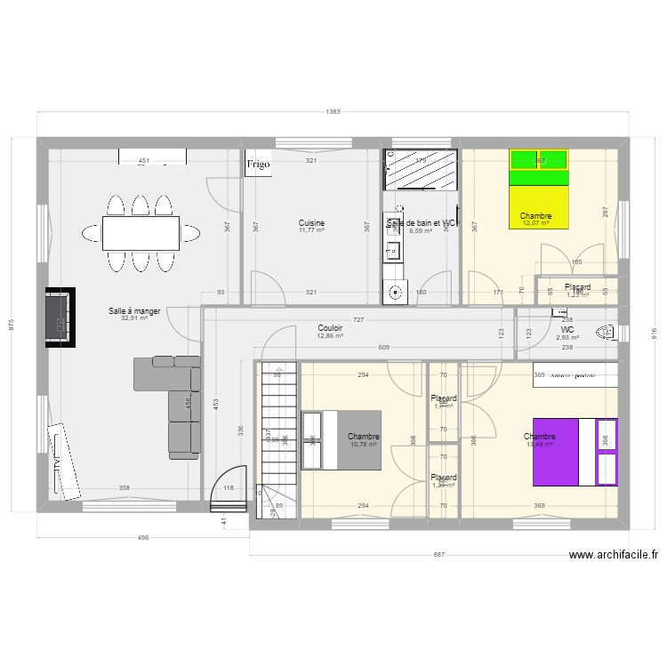 Maison Aire. Plan de 0 pièce et 0 m2