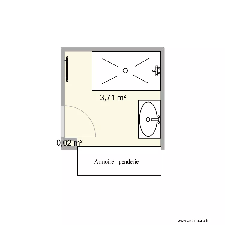 jhhj. Plan de 2  et 4 m²