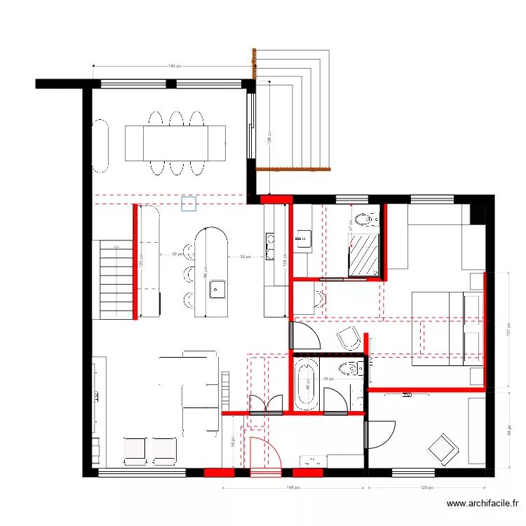 regis 1.3. Plan de 2  et 98 m²