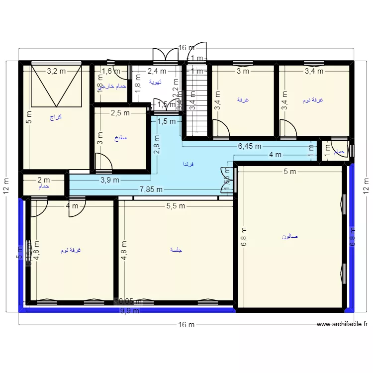 PLAN 16X12 Client 41 73 49 09. Plan de 15 et 163 m² PLAN 16X12 Client 41 73 49 09. Plan de 15 et 163 m²