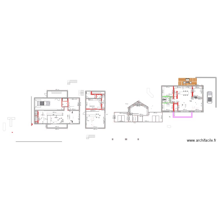 plan berismenil. Plan de 25 pièces et 239 m2