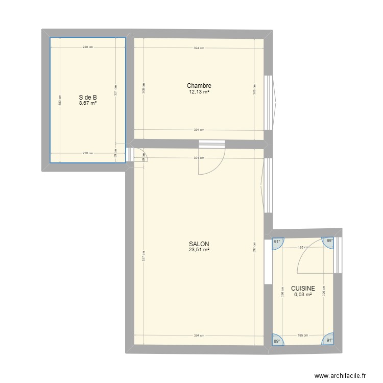 pam. Plan de 0 pièce et 0 m2