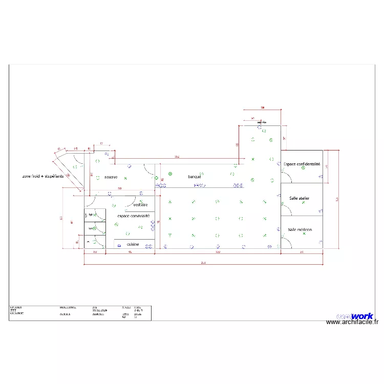 Plan &eacute;lectricit&eacute;e Pharmacie. Plan de 