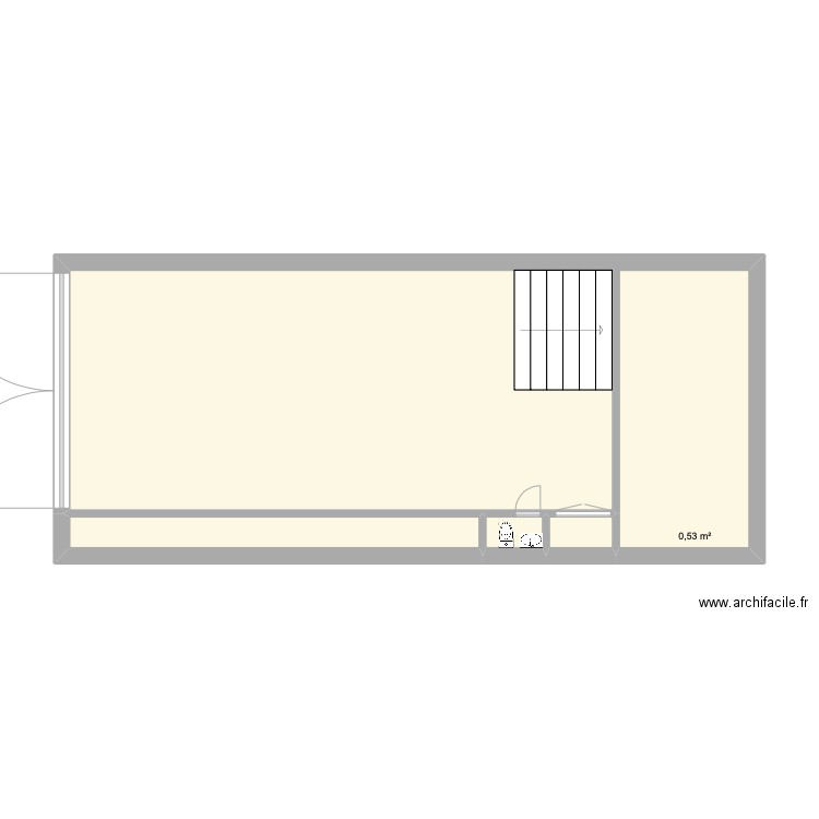 amlou. Plan de 4 pièces et 48 m2