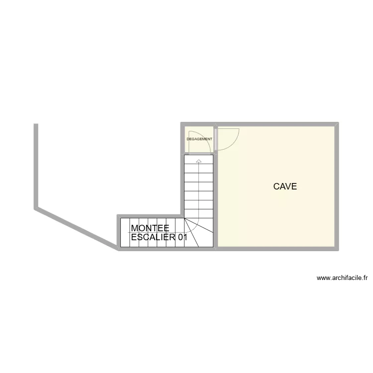 PLAN SOUS SOL MAISON VAUVERT 270. Plan de PLAN SOUS SOL MAISON VAUVERT 270. Plan de