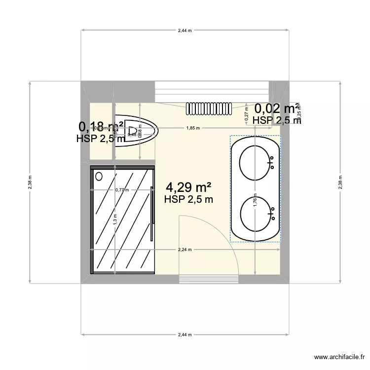 salle de bain 2. Plan de salle de bain 2. Plan de