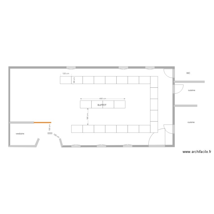 salle de la genete. Plan de 0 pièce et 0 m2