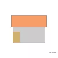 Plan de face abri de jardin pour incrustation photo