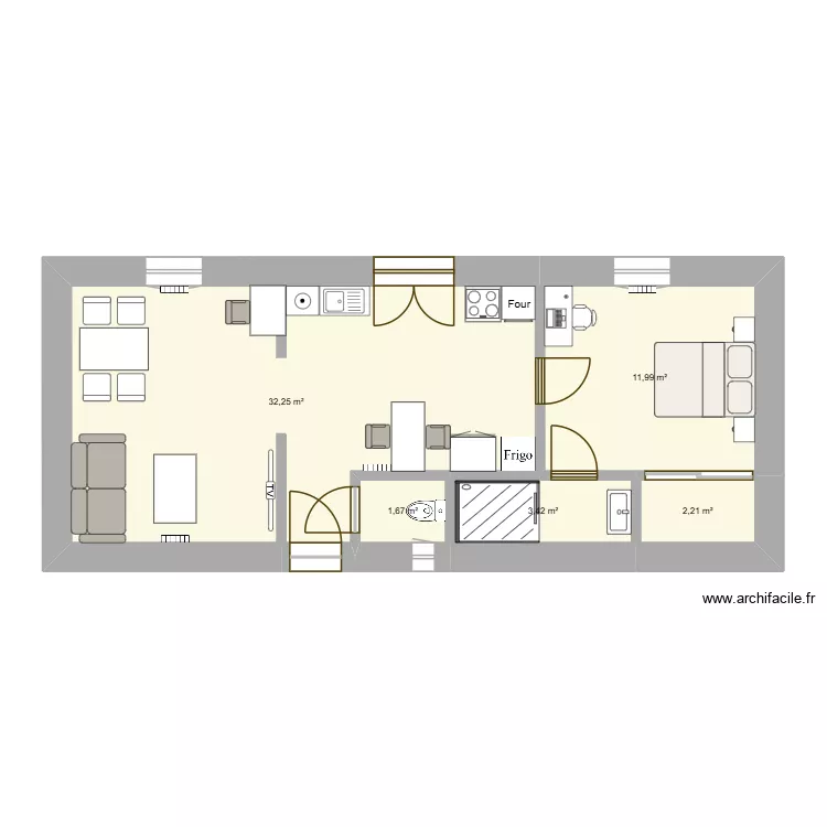 2tne yvars matthew. Plan de 5 Pièces et 52 m² 2tne yvars matthew. Plan de 5 Pièces et 52 m²