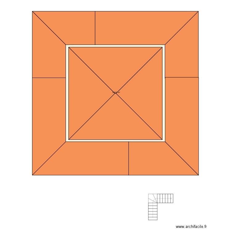 castellu verde. Plan de 1 pièce et 107 m2