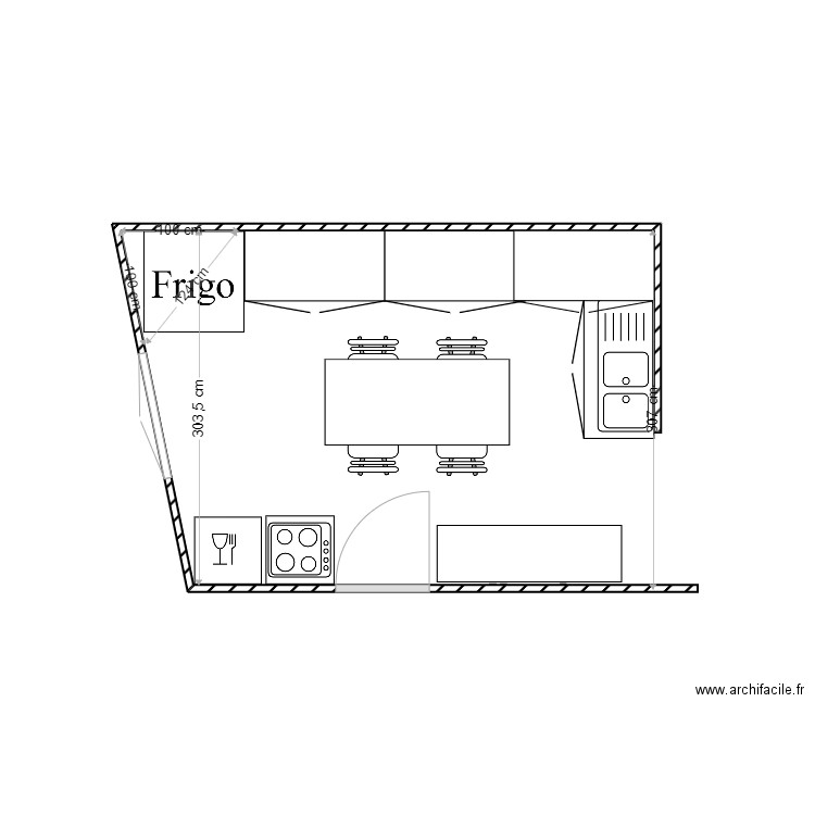 Cuisine O. Plan de 0 pièce et 0 m2