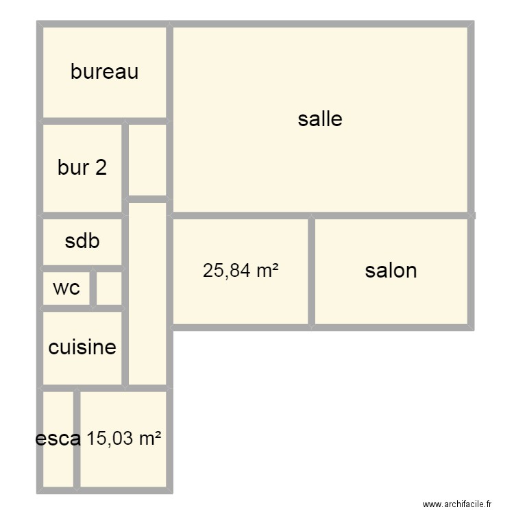 flaurèneétage1. Plan de 13 pièces et 246 m2