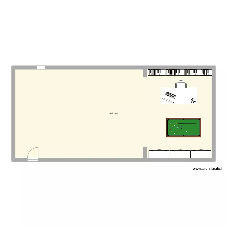 Agence vincenzo immobilier. Plan de 1  et 99 m²