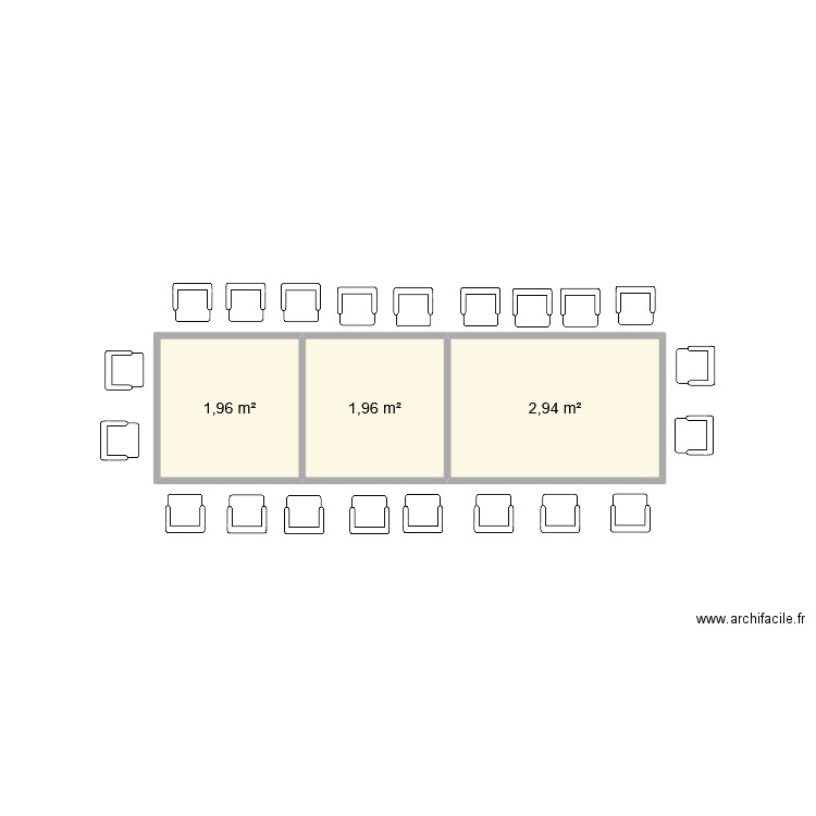 Confirmation. Plan de 3 pièces et 7 m2