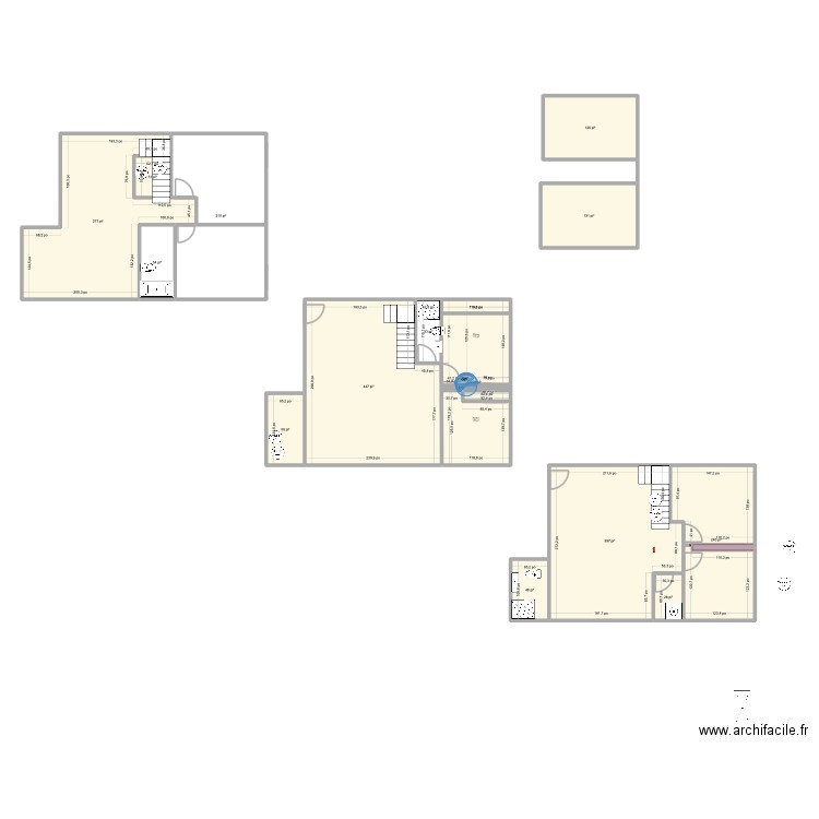 2e Ave sous sol 5. Plan de 14 pièces et 233 m2