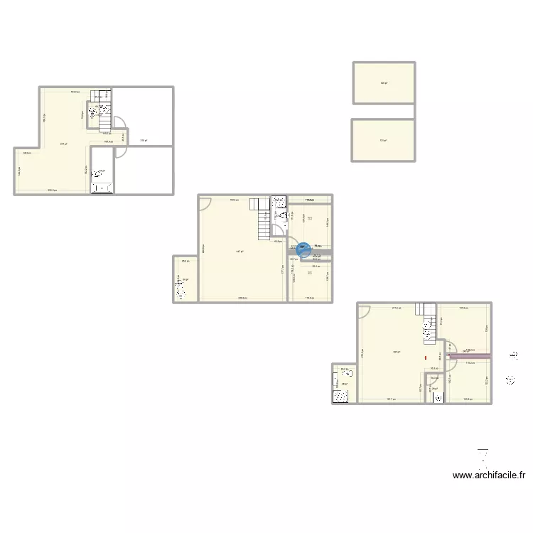 2e Ave sous sol 5. Plan de 14 pièces et 233 m²