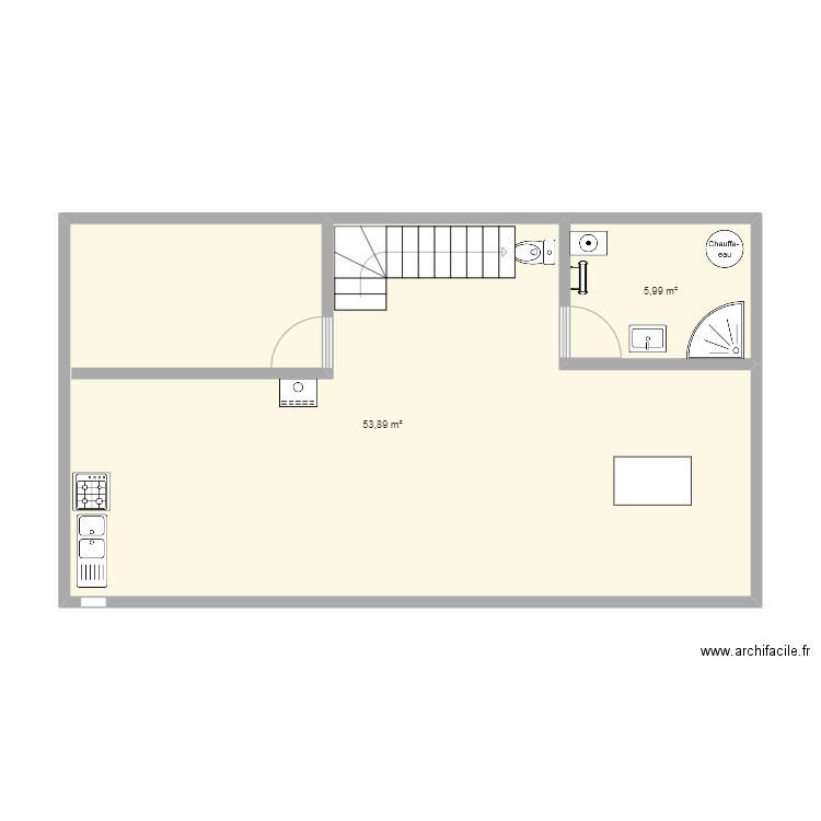 ebauche 1. Plan de 0 pièce et 0 m2